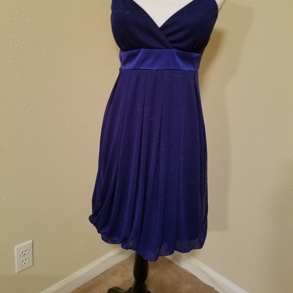 💎Sparkly Blue Bubble dress - Picture 5 of 5